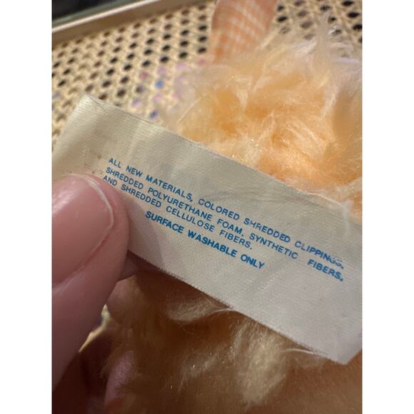 Vintage Knickerbocker 11 D2 Mini 5” Bunny with Orange Plaid Ears. Rare-Read - Picture 9 of 10